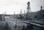 Kopalnia ropy naftowej w Bbrce - widok z 1910r.